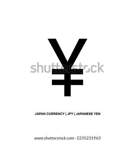 Japan Currency Symbol, Japanese Yen Icon, JPY Sign. Vector Illustration