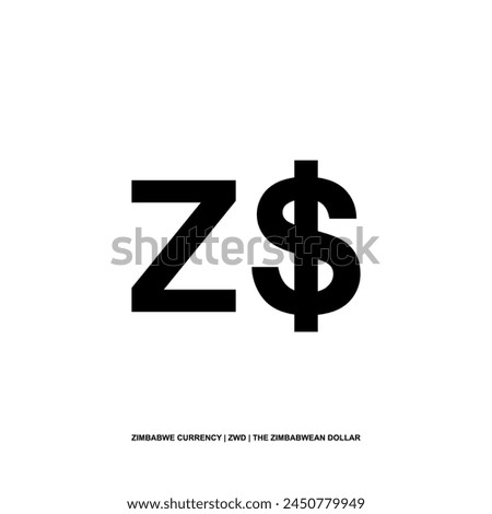 Zimbabwe Currency Symbol, The Zimbabwean Dollar Icon, ZWD Sign. Vector Illustration