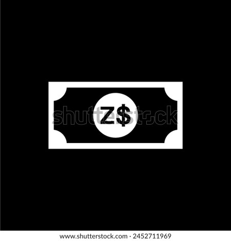 Zimbabwe Currency Symbol, The Zimbabwean Dollar Icon, ZWD Sign. Vector Illustration