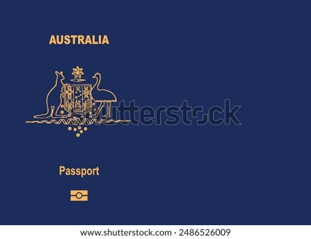 Passport of australia design for your design