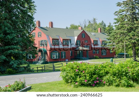 Franklin Delano Roosevelt\'s summer cottage on Campobello Island in the Canadian Province of New Brunswick.