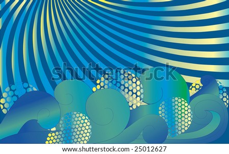 water Background. Waves. Vector illustration.