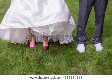 Bride and Groom\'s Shoes