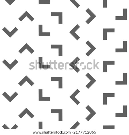 Vector. Grey and white abstract ethnic seamless pattern. Background of angle brackets. Mosaic. Design of packaging paper, textile printing, web design, cover, advertising and typographic products.