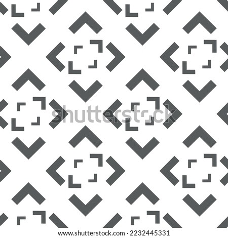 Vector. Black and white abstract ethnic seamless pattern. Background of angle brackets. Mosaic. Design of packaging paper, textile printing, web design, cover, advertising and typographic products.