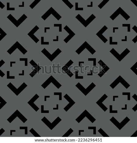 Vector. Black and white abstract ethnic seamless pattern. Background of angle brackets. Mosaic. Design of packaging paper, textile printing, web design, cover, advertising and typographic products.