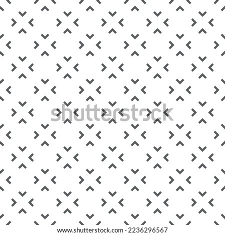 Vector. Black and white abstract ethnic seamless pattern. Background of angle brackets. Mosaic. Design of packaging paper, textile printing, web design, cover, advertising and typographic products.