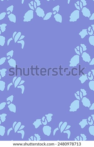 Vector. Hand drawn floral pattern. Vertical background, copy space for text. Template for postcard, wedding and party invitation, flyer, cover, brochure, social media post, magazine, poster, banner.