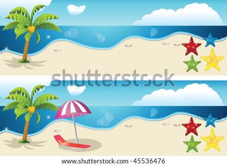 Beach Stock Vector Illustration 45536476 : Shutterstock