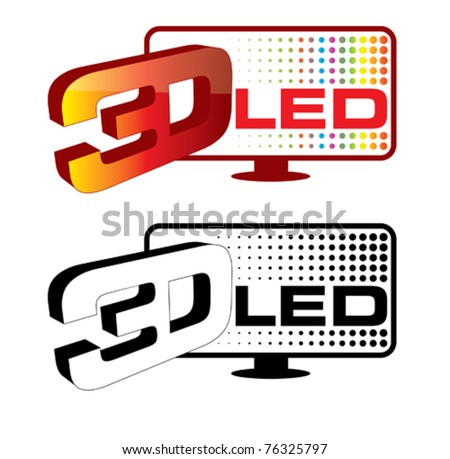 3d led icon