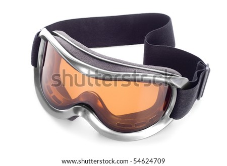 Sun-goggles on a white background