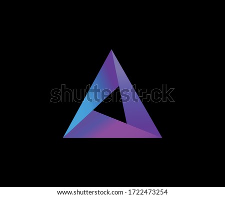 Abstract trendy multicolored logo design