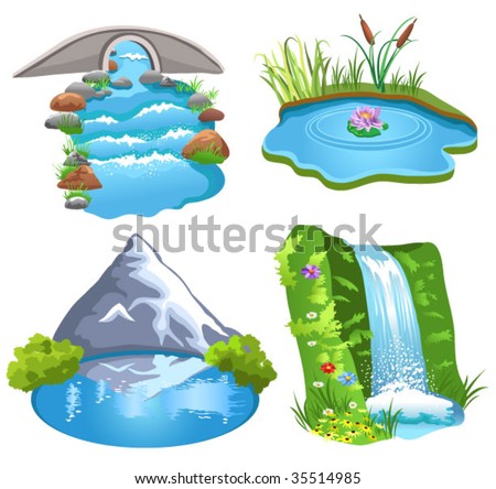 Natural Water Stock Vector Illustration 35514985 : Shutterstock