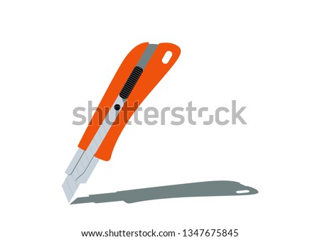 Image illustration of stationery.
Cutter Knife clip art.