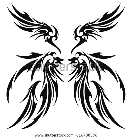 Vector Tribal Wings Download Free Vector Art Free Vectors   Stock Vector Tribal Wing 616788596 