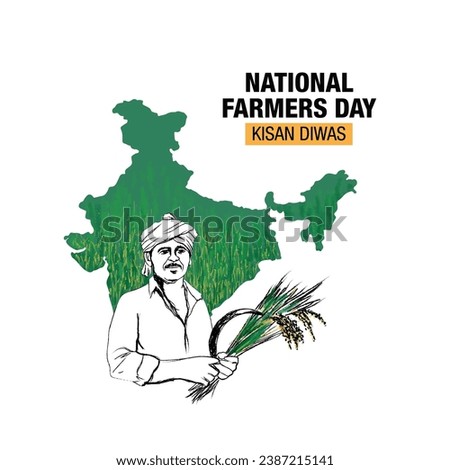 National Farmers Day in India is also known as Kisan Divas in Hindi, India