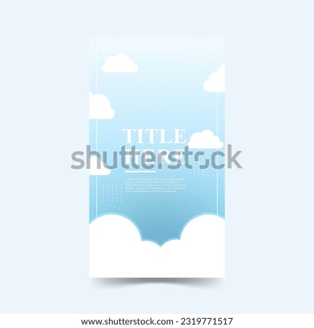 Creative story background, gradation blue and white, could pattern,eps 10	