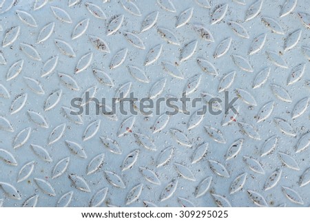 Non-slip metal floor sheet