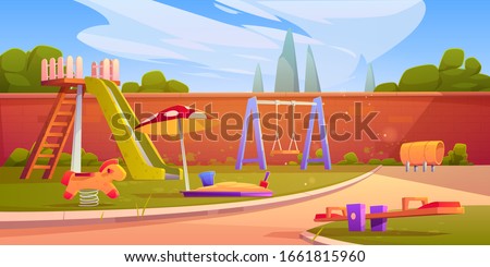 Similar – Image, Stock Photo Childhood Games | Slide