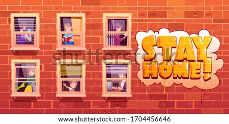 Similar – Foto Bild Stay Home Graffiti Mauer