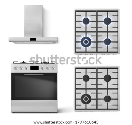 Similar – Image, Stock Photo Metal chimney in front of sky