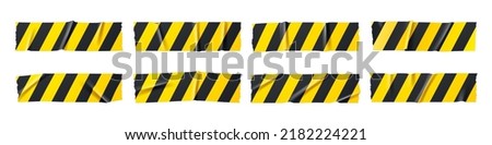 Similar – Image, Stock Photo Barrier banding at the platform