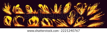 Similar – Image, Stock Photo Volcano bursting with hot lava