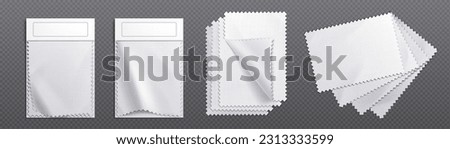 Realistic set of blank fabric swatches isolated on transparent background. Vector illustration of cloth samples for fashion collection, interior, furniture, wallpaper design ideas. Atelier equipment