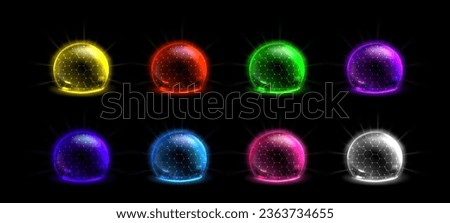 Similar – Image, Stock Photo Red white barrier chain disappears in green hedge