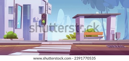 Similar – Image, Stock Photo Public bus Clouds Town