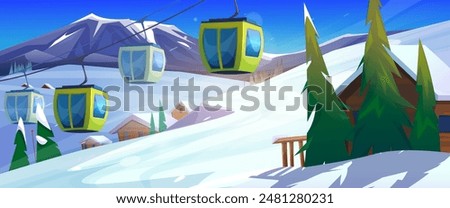 Similar – Image, Stock Photo Wooden hut in the snowy Thuringian Forest