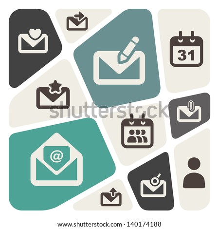 Email theme abstract background