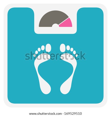 Weight scale vector icon