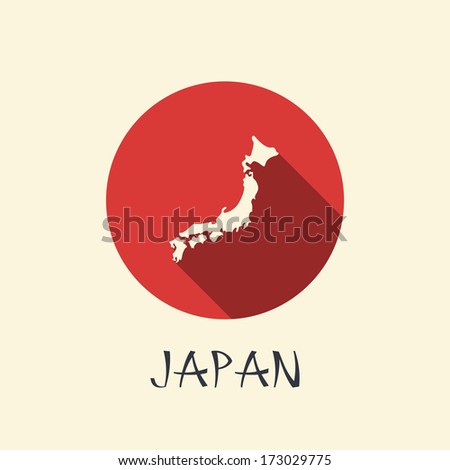 Japan theme flat illustration