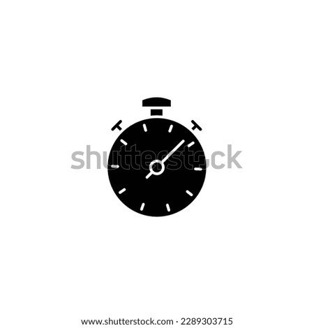 Stop watch icon, logo. Fast sign. Stopwatch icon isolated on white background. black fill stop images illustration stock illustration