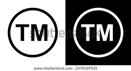 Trade Mark Icon Vector Illustration. Legal Identity Logo Template. Flat  Formal Sign  Symbol for Trade or Merchandise, Trademark copyright symbol logo. Trade mark sign