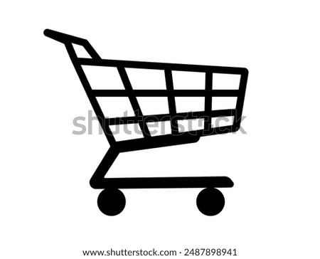 Trolly Icon Vector Illustration, Shopping Cart icon isolated, Cart symbol, shopping trolly symbol, clip art trolly design vector, trolley sign, shopping trolley icon 