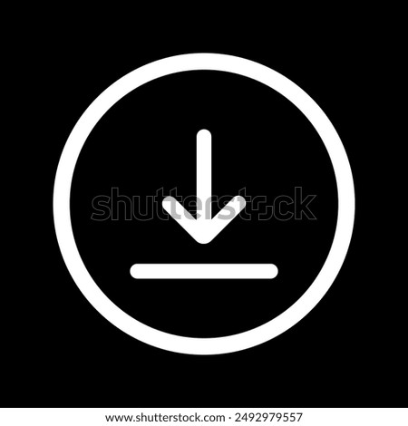 Download icon vector illustration, file download symbol isolated, Software download icon, upload icon, Set of download icons as template for design of web page, site or mobile app.