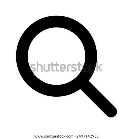 Search Icon vector illustration, magnifying glass symbol, search icon clip art , zoom in and zoom out symbol, Magnifying glass sign isolated