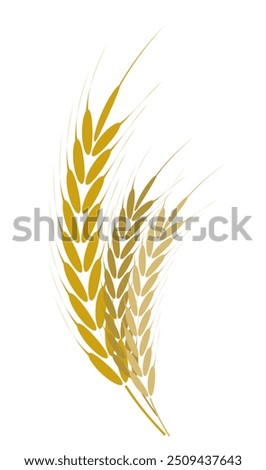 Farm wheat ears icon set vector illustration, Wheat Ears Icons and Logo Set. Organic wheat, bread Agriculture symbol isolated. Grain, spikelet and wreath. Organic wheat plants , bread agriculture.