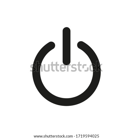 power button icon. power button vector design