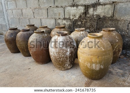Old earthen jar