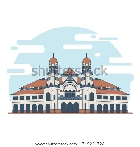 Lawang Sewu, Historical Building in Semarang, Indonesia.