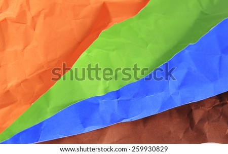Abstract background and texture with crumpled paper color sheets texture