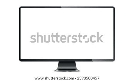 Computer screen vector illustration. Monitor. Stock royalty free vector illustration. PNG
