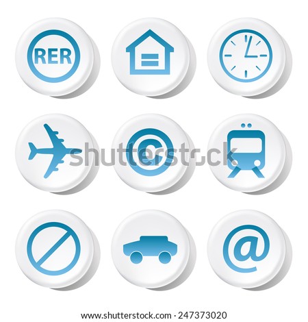 Signs and symbols icons set great for any use. Vector EPS10.
