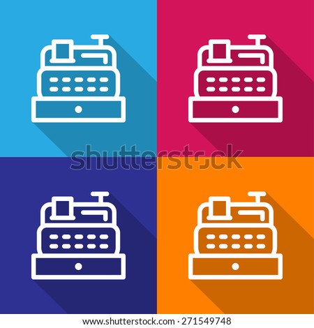 cashier machine icon great for any use. Vector EPS10.