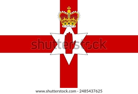 Northern Ireland flag illustration vector design