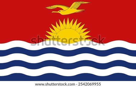 Kiribati flag national material design