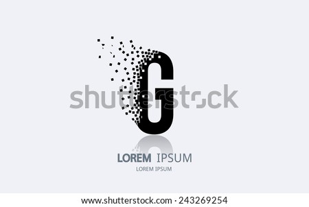 Letter G logo. Alphabet logotype vector design.